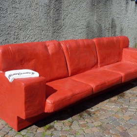 Anderé Becchio 2014 all works: Red Sofa Anderé Becchio 2014 all works: Red Sofa